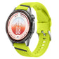 Diagonal Stripe Woven Texture Two Color Silicone Watch Band, 22mm