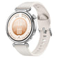 Press Button Long-Grain Texture Solid Color Silicone Watch Band, 18mm
