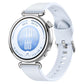 Press Button Long-Grain Texture Solid Color Silicone Watch Band, 18mm