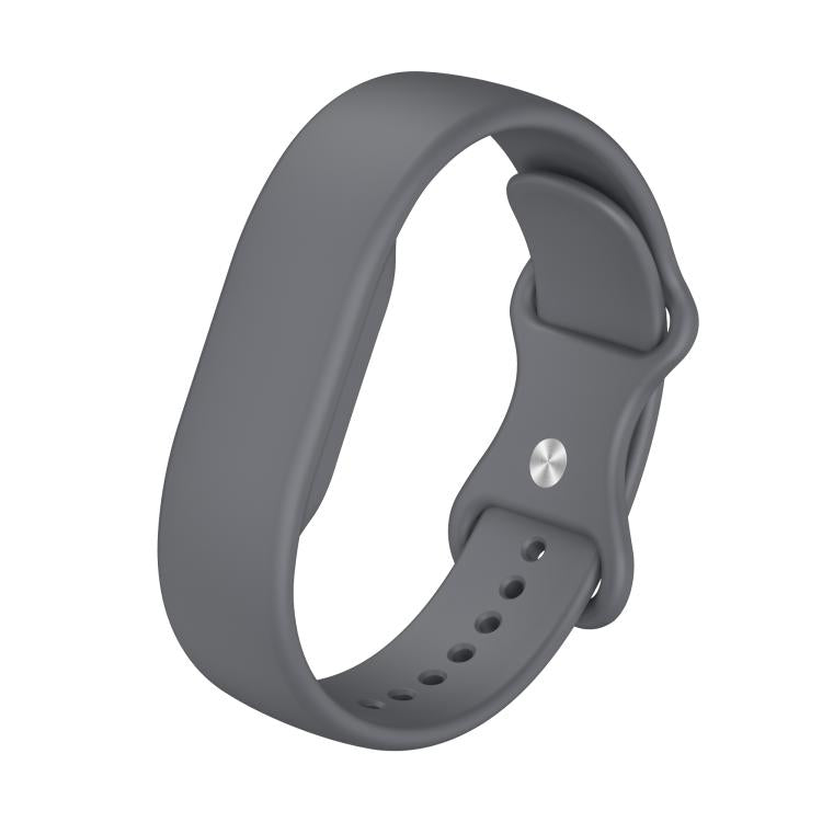 Butterfly Buckle Plain Silicone Watch Band, For Google Fitbit Air