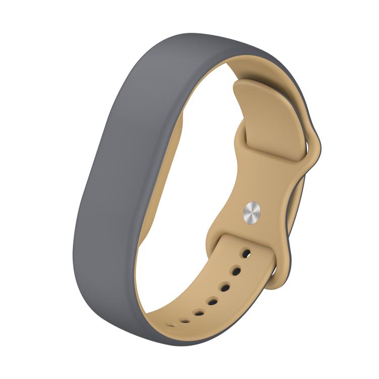 Butterfly Buckle Plain Silicone Watch Band, For Google Fitbit Air