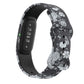 Butterfly Buckle Printed Silicone Watch Band, For Google Fitbit Air
