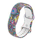Butterfly Buckle Printed Silicone Watch Band, For Google Fitbit Air