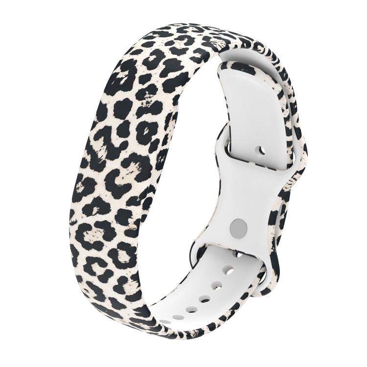 Butterfly Buckle Printed Silicone Watch Band, For Google Fitbit Air