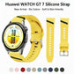 Textured Silicone Watch Band, 22mm