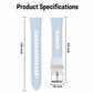 Textured Silicone Watch Band, 18mm