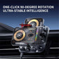 Car magnetic wireless phone holder with rotating charging stand and vent mount clips