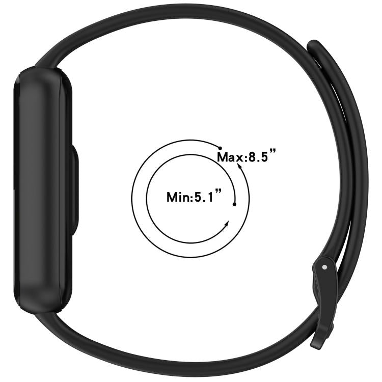 Flat Solid Color Silicone Watch Band, For Honor Band 11 / Band 11 Pro
