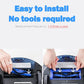 Main clean sweeper brush being installed in robot vacuum, showing blue bristle section