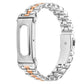 Metal Case Integrated Pearl Pattern Stainless Steel Watch Band, For Google Fitbit Air