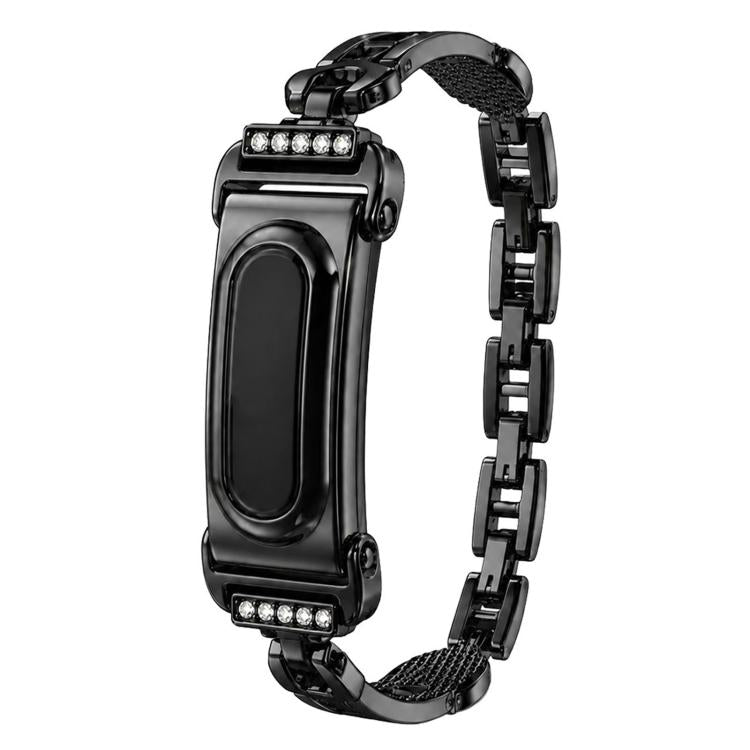 Metal Case Integrated Rhinestone Pin-Shaped Design Zinc Alloy Watch Band, For Google Fitbit Air