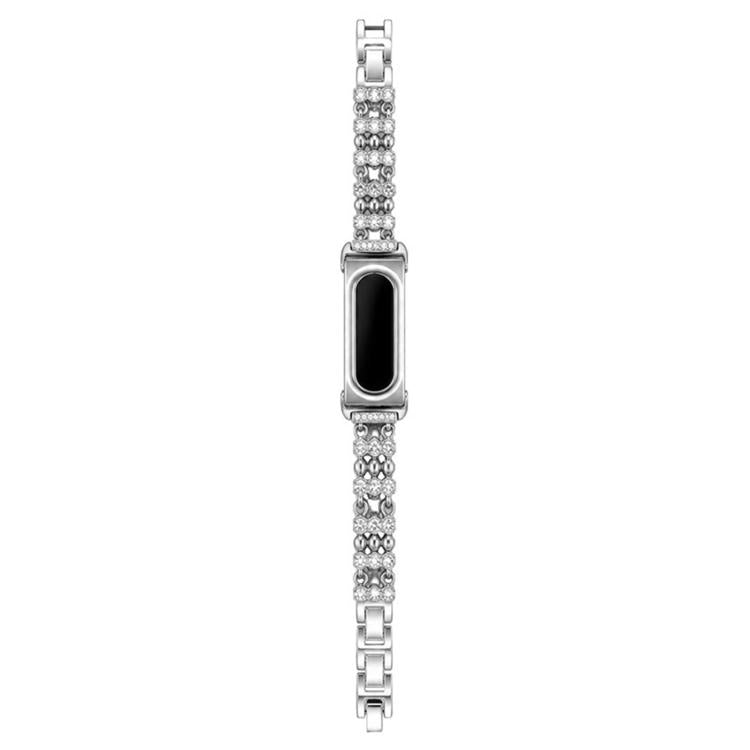 Metal Case Integrated Lace Star Rhinestone Zinc Alloy Watch Band, For Google Fitbit Air