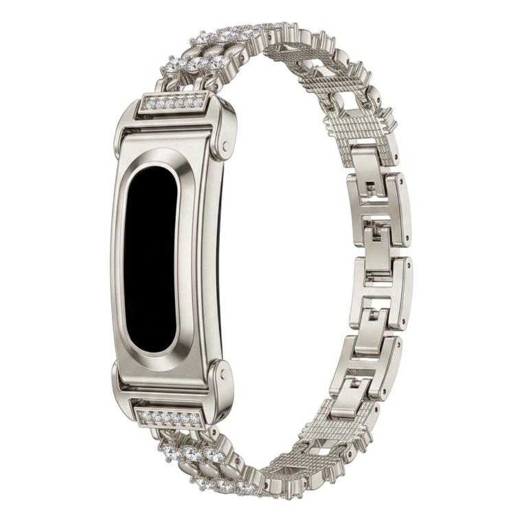 Metal Case Integrated Lace Star Rhinestone Zinc Alloy Watch Band, For Google Fitbit Air