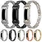 Metal Case Integrated Lace Star Rhinestone Zinc Alloy Watch Band, For Google Fitbit Air