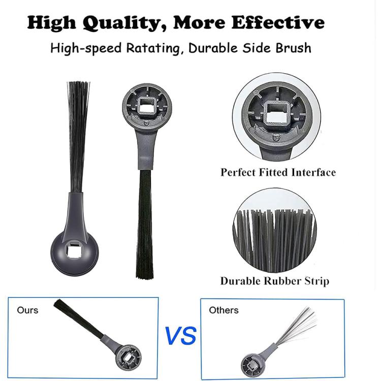 JUNSUNMAY 6 PCS/Pack Side Brush for Shark AV2501S / AV2501AE / RV2502AE