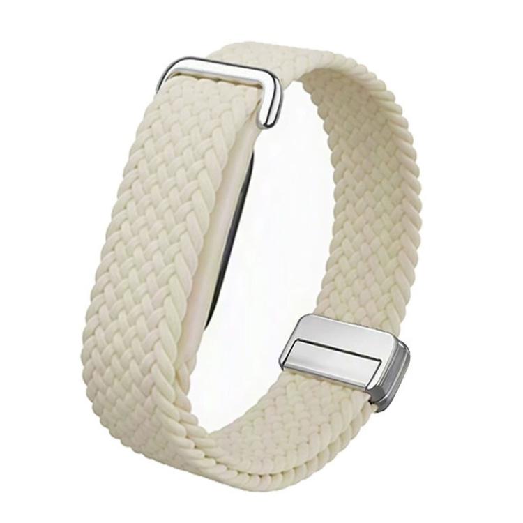 TPU Case Integrated Magnetic Clasp Nylon Braided Loop Watch Band, For Google Fitbit Air