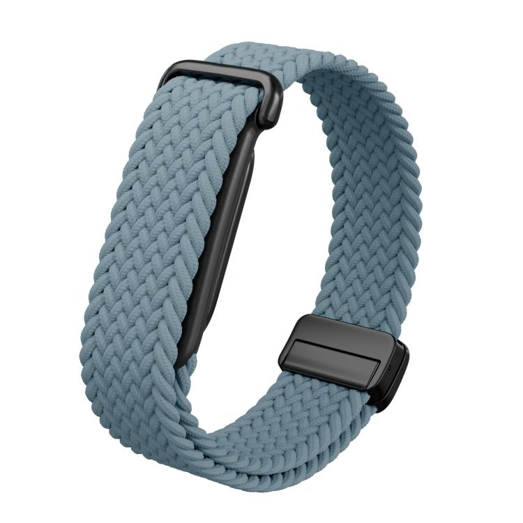 TPU Case Integrated Magnetic Clasp Nylon Braided Loop Watch Band, For Google Fitbit Air