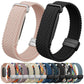 TPU Case Integrated Magnetic Clasp Nylon Braided Loop Watch Band, For Google Fitbit Air