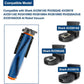Blue main brush roller for robot vacuum, black bristles, and orange end cap