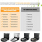 Vacuum filter replacement set shown with robot vacuum compatibility icons