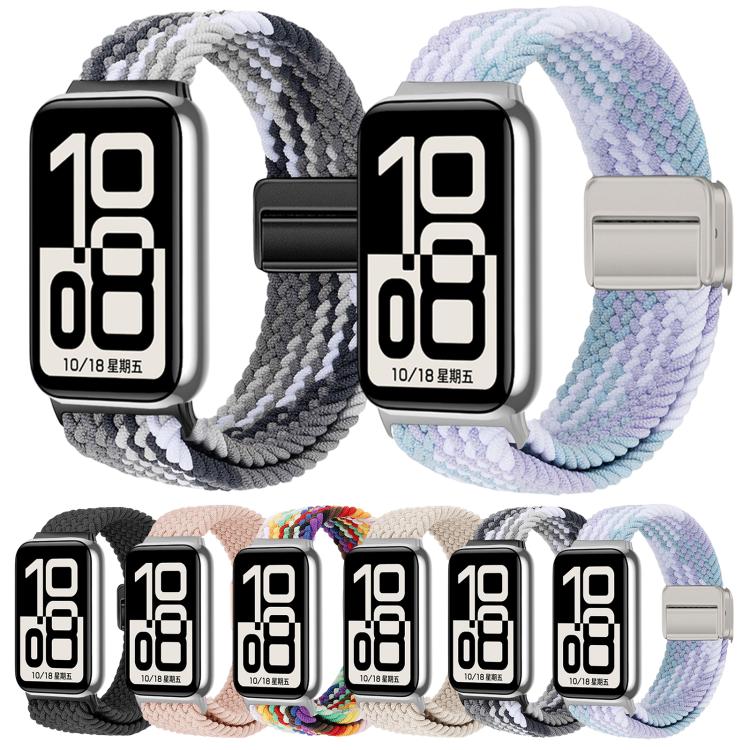 Magnetic Clasp Nylon Braided Loop Watch Band, For Honor Band 11 / Band 11 Pro