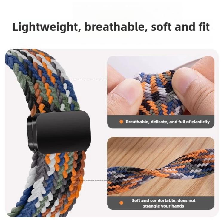 Magnetic Clasp Nylon Braided Loop Watch Band, For Honor Band 11 / Band 11 Pro
