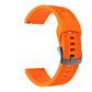 Double-Sided Honeycomb Texture Pin Buckle Solid Color Silicone Watch Band, 22mm