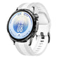 Double-Sided Honeycomb Texture Pin Buckle Solid Color Silicone Watch Band, 22mm