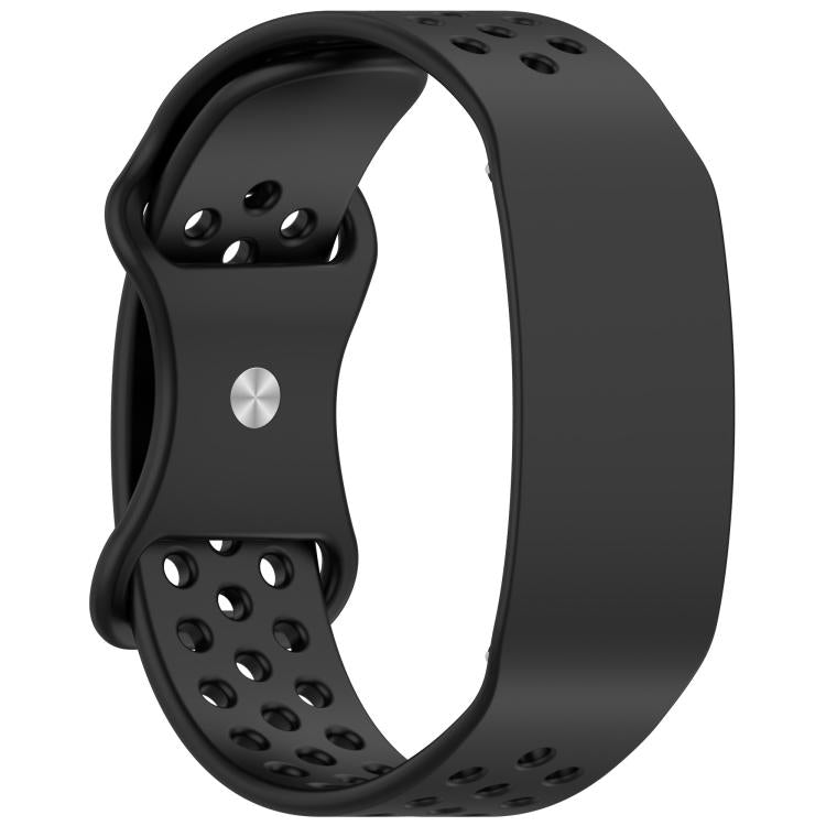 Butterfly Buckle Breathable Perforated Silicone Watch Band, For Garmin CIRQA Smart Band