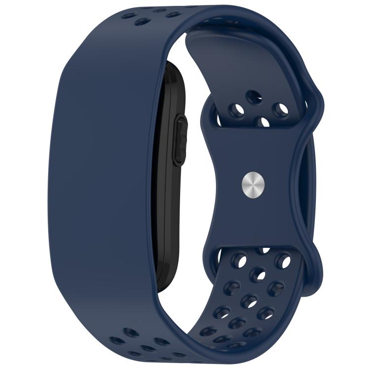 Butterfly Buckle Breathable Perforated Silicone Watch Band, For Garmin CIRQA Smart Band