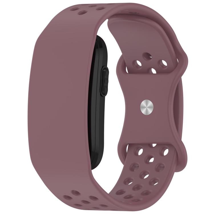 Butterfly Buckle Breathable Perforated Silicone Watch Band, For Garmin CIRQA Smart Band
