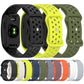 Butterfly Buckle Breathable Perforated Silicone Watch Band, For Garmin CIRQA Smart Band