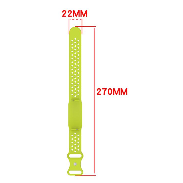 Butterfly Buckle Breathable Perforated Silicone Watch Band, For Garmin CIRQA Smart Band