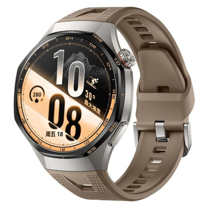 Press Button Honeycomb Pattern Silicone Watch Band, For Huawei Watch GT7 / GT7 Pro 46mm