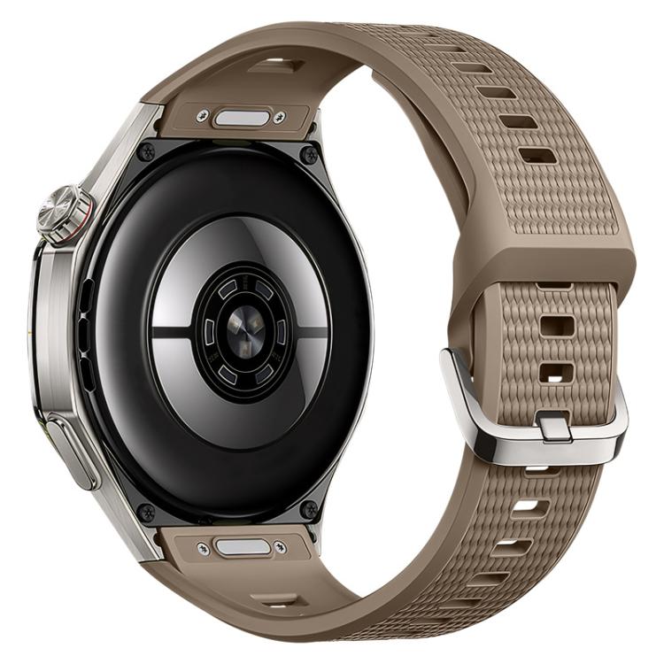Press Button Honeycomb Pattern Silicone Watch Band, For Huawei Watch GT7 / GT7 Pro 46mm