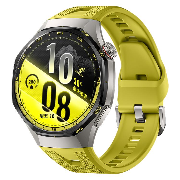 Press Button Honeycomb Pattern Silicone Watch Band, For Huawei Watch GT7 / GT7 Pro 46mm