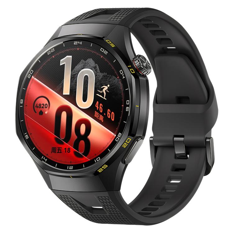 Press Button Honeycomb Pattern Silicone Watch Band, For Huawei Watch GT7 / GT7 Pro 46mm
