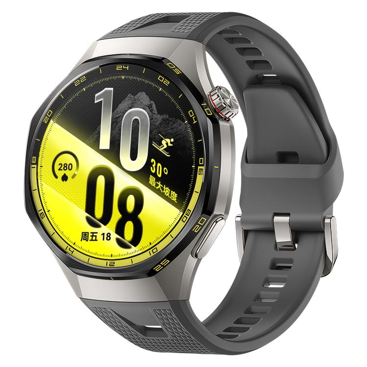 Press Button Honeycomb Pattern Silicone Watch Band, For Huawei Watch GT7 / GT7 Pro 46mm