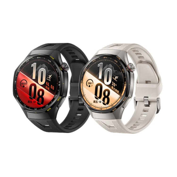 Press Button Honeycomb Pattern Silicone Watch Band, For Huawei Watch GT7 / GT7 Pro 46mm