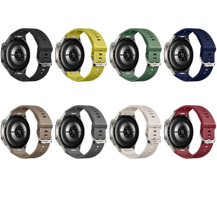 Press Button Honeycomb Pattern Silicone Watch Band, For Huawei Watch GT7 / GT7 Pro 46mm