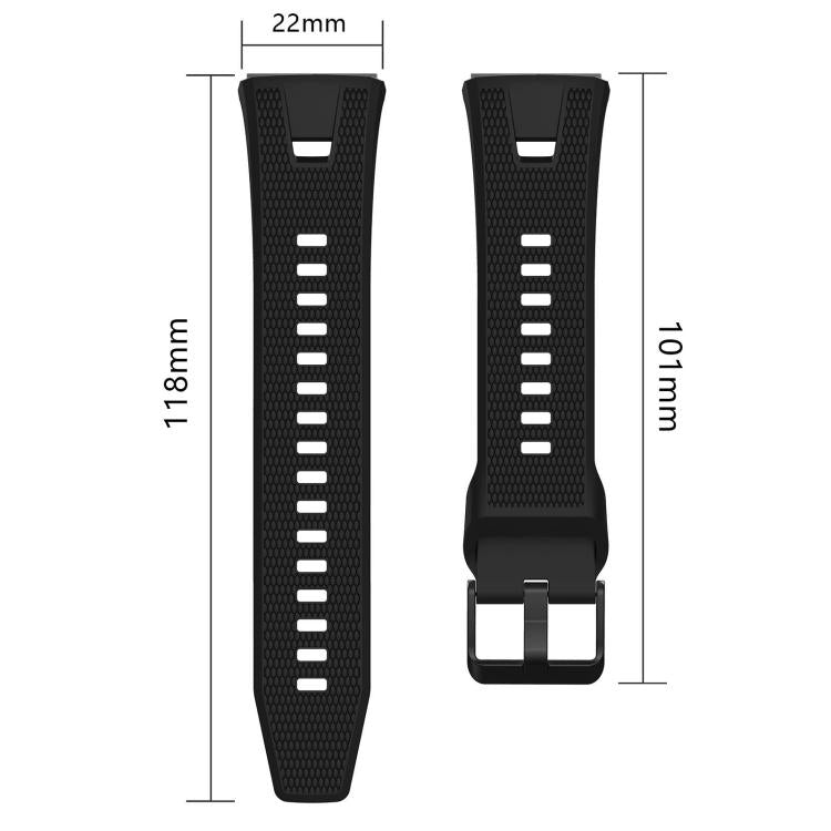 Press Button Honeycomb Pattern Silicone Watch Band, For Huawei Watch GT7 / GT7 Pro 46mm
