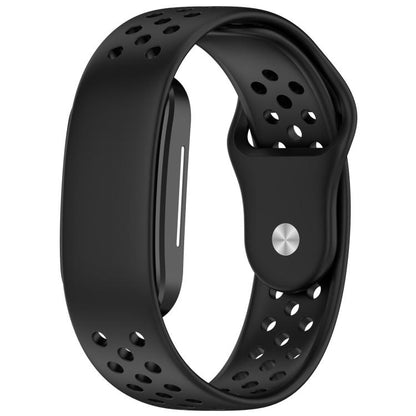 Reverse Buckle Breathable Perforated Silicone Watch Band, For Hume Band 2.0