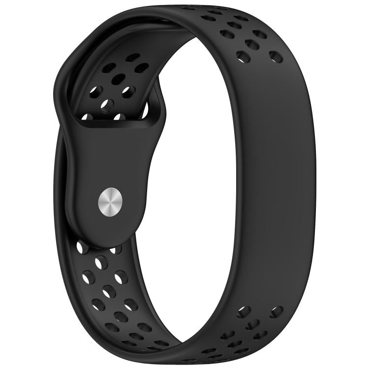 Reverse Buckle Breathable Perforated Silicone Watch Band, For Hume Band 2.0