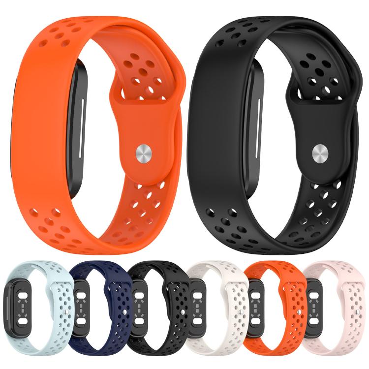 Reverse Buckle Breathable Perforated Silicone Watch Band, For Hume Band 2.0