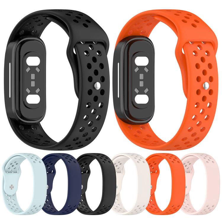 Reverse Buckle Breathable Perforated Silicone Watch Band, For Hume Band 2.0