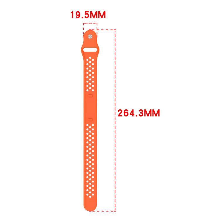 Reverse Buckle Breathable Perforated Silicone Watch Band, For Hume Band 2.0