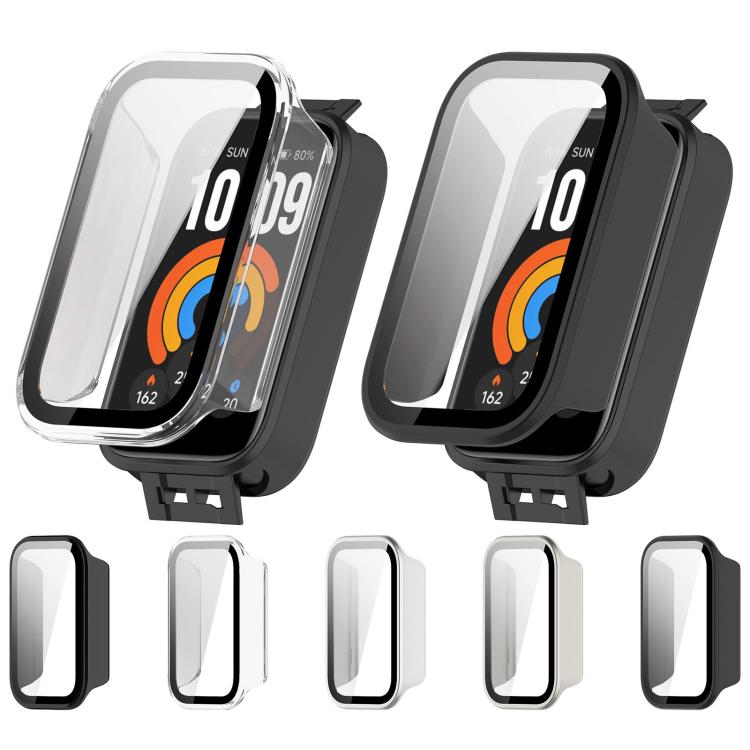 Tempered Film Integrated PC Watch Protective Case, For Xiaomi Smart Band 11 Active