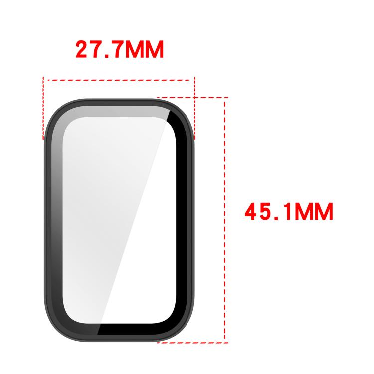 Tempered Film Integrated PC Watch Protective Case, For Xiaomi Smart Band 11 Active