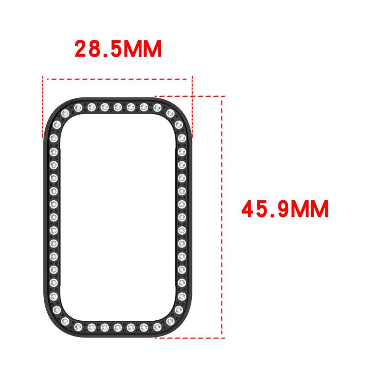 Diamond Half Coverage Hollow PC Watch Protective Case, For Xiaomi Smart Band 11 Active