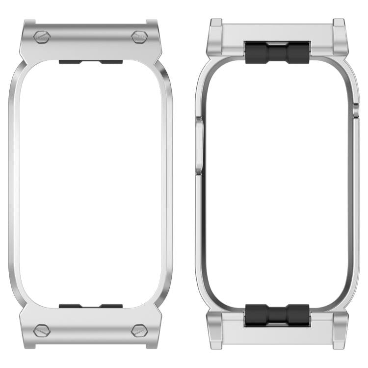 Spring Bar Style 20mm Metal Watch Frame Protective Case, For Garmin CIRQA Smart Band